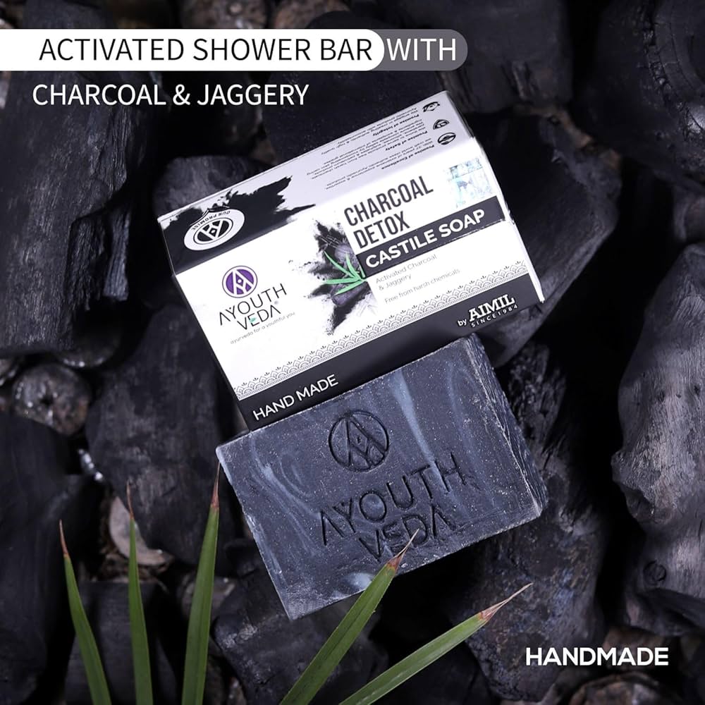 Buy Ayouthveda Charcoal Detox Soap | A Powerful Blend of
